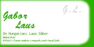gabor laus business card